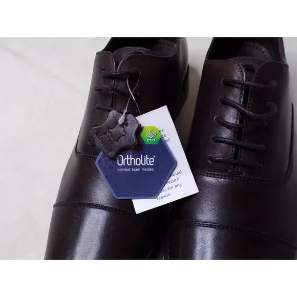 🆕 ANTHONY VEER Mens Essentials Clinton Welted Oxford Shoes Leather 12 Espresso
